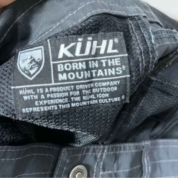 Kuhl Shorts Mens 38 Grey Hiking Outdoors Nylon Flex Fishing Stealth Relaxed - Picture 9 of 16